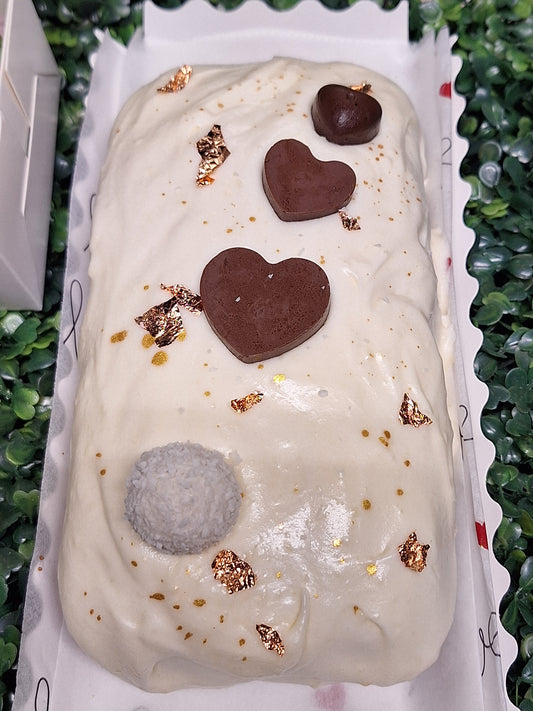 Loaf de zanahorias con glaseado de queso crema