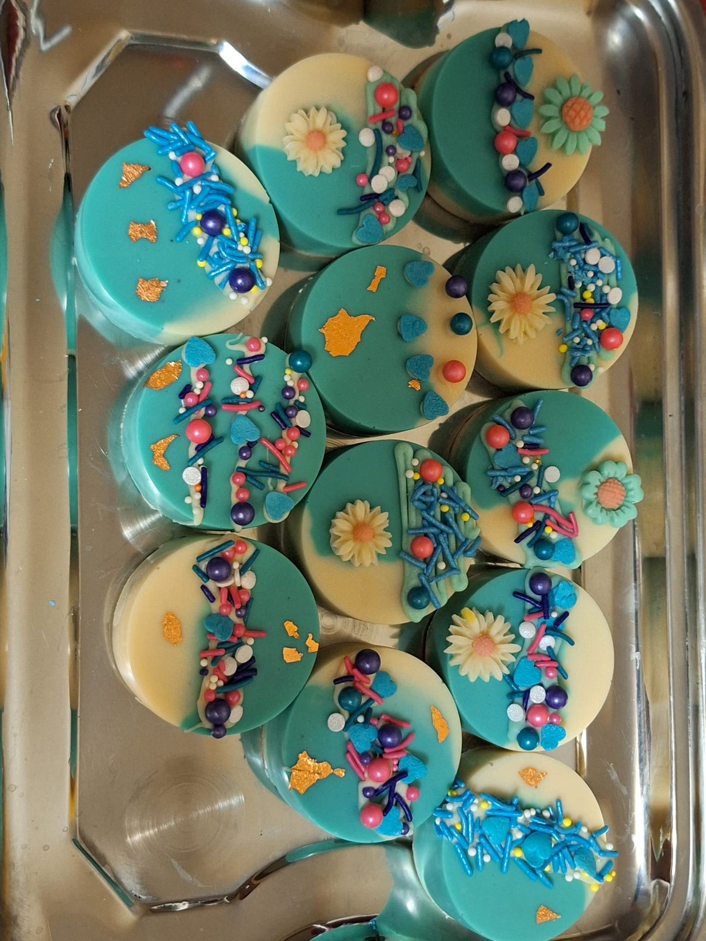 Galletas cubiertas con chocolate