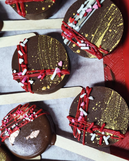 Galletas cubiertas con chocolate