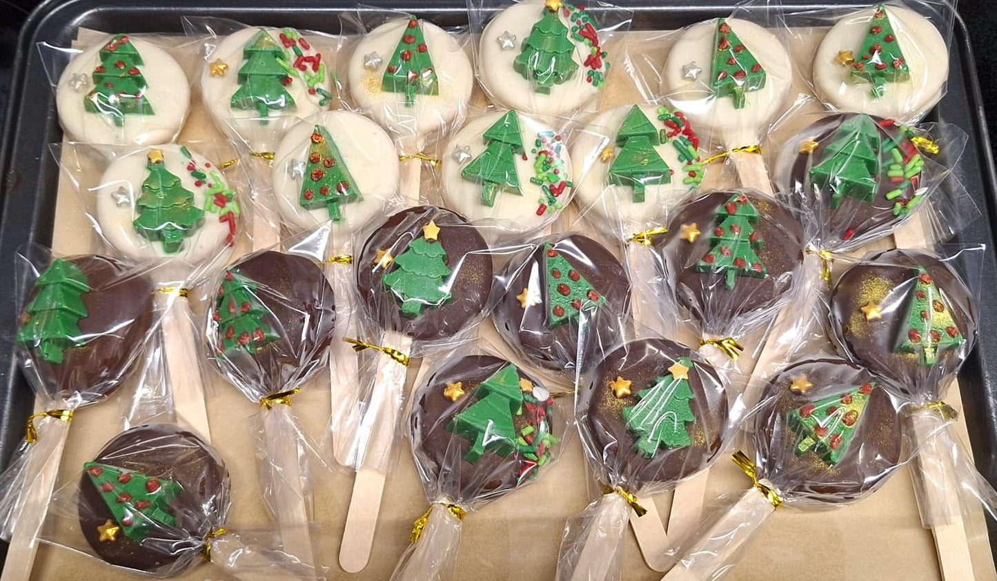 Galletas cubiertas con chocolate