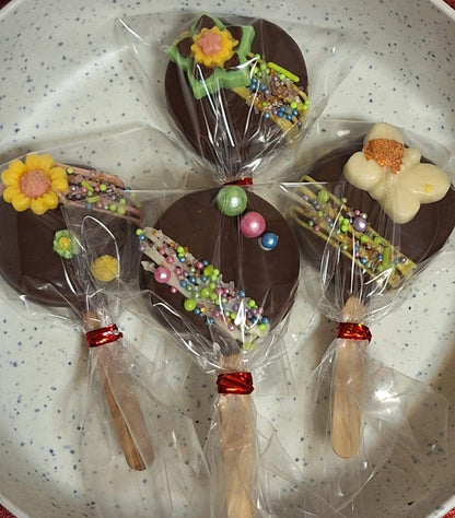 Galletas cubiertas con chocolate