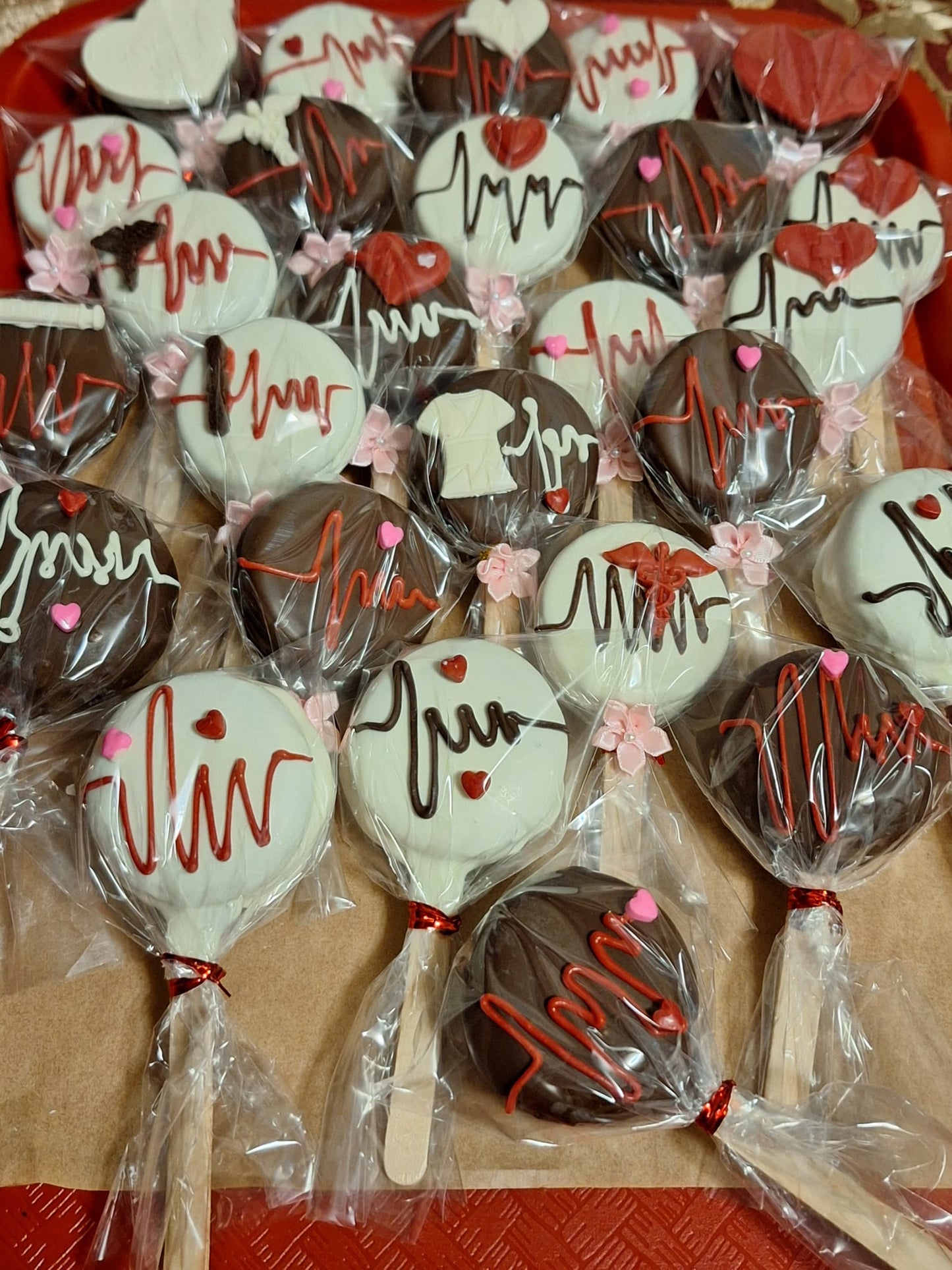 Galletas cubiertas con chocolate