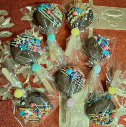 Galletas cubiertas con chocolate