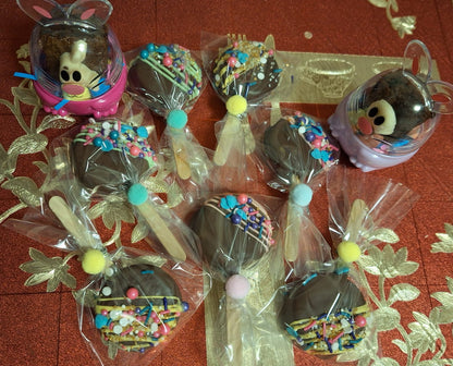 Galletas cubiertas con chocolate